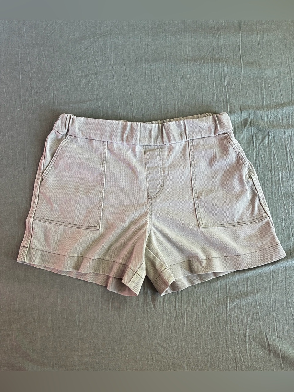 Lee Women's High-Waist Light Pink Elastic Shorts Size M